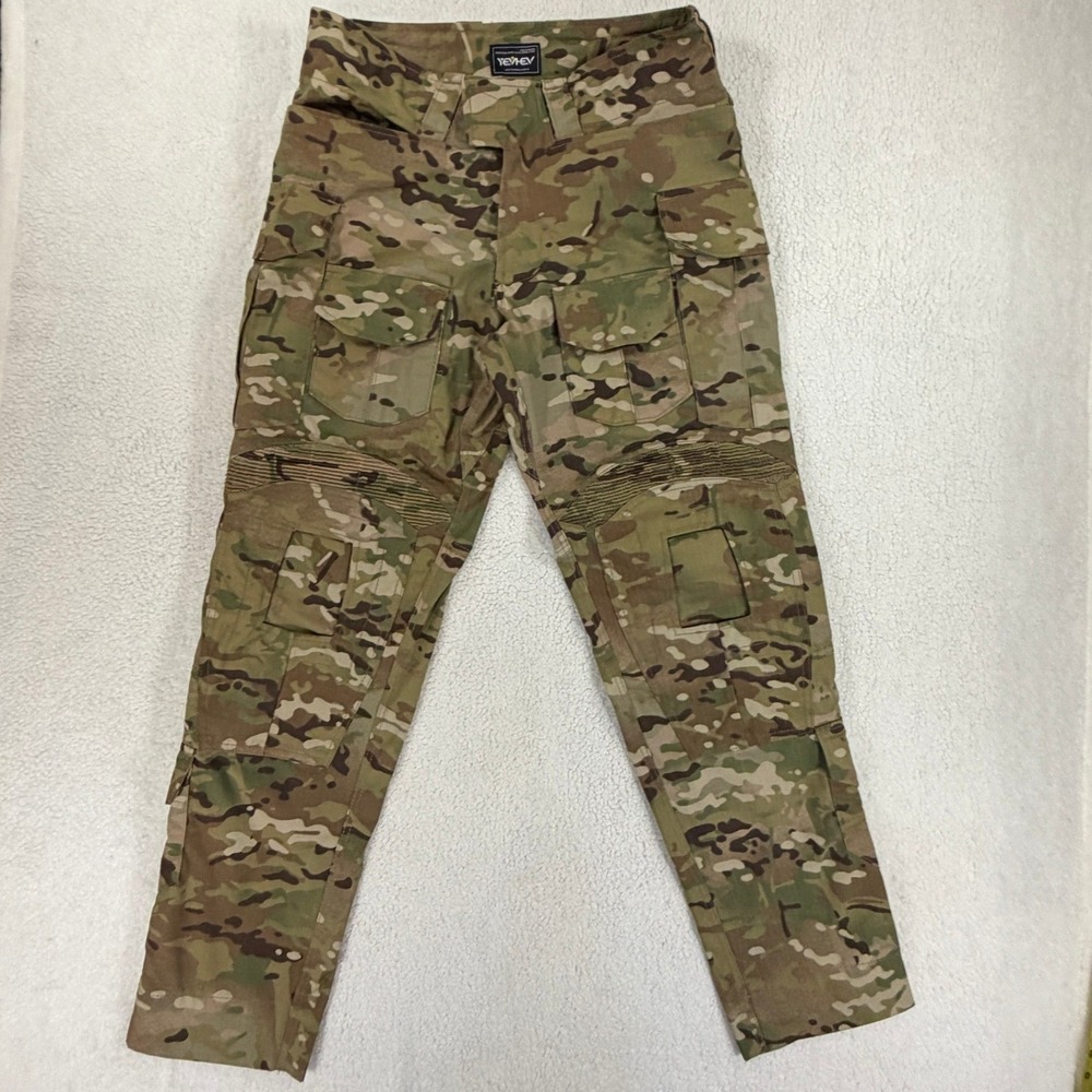 NWOT YEVHEV Tactical Pants Mens Size M Multicam Camo Ripstop Combat Cargo